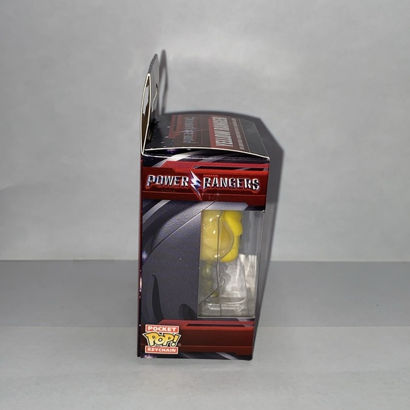 Pocket POP Keychain Power Rangers Yellow Ranger Mini Figure - Picture 4 of 5